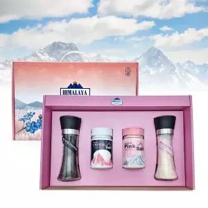 히말라야 핑크소금 양념병 그라인더 4종 선물세트 (WFFVCX9)