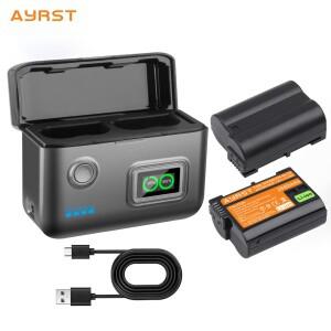 니콘 호환 Z8 ZR Z7II ZF Z6III Z7 Z6 D850 D810A D7500 D7200 D7100용 2550mAh EN-EL15C 배터리  15W 고속