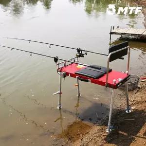 [머털낚시]MTF 민물 만능 중좌대 풀세트 접이식 낚시의자 좌식 경사 조절 등받이 의자