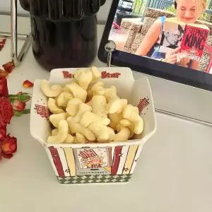 세라믹 팝콘 그릇 샐러드 오브제 용기 접시 디저트