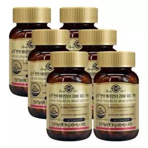 솔가 면역 비타민D3 2000 위드 아연 300mgX60정X6개_23276530