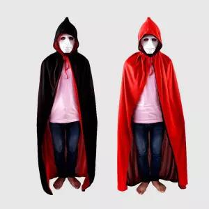 양면 할로윈 망토 블랙 레드 코스튬 드라큐라 파티/분장/연극/이벤트/축제/모임용/학교/체험용/의상/패션
