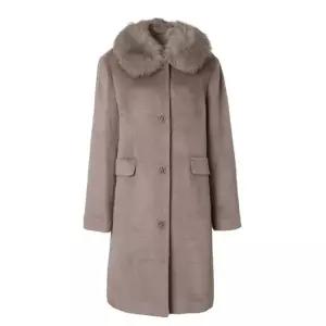 [크로커다일레이디]CLDWCT109/폭스퍼카라알파카롱코트