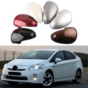 사이드미러도요타 호환 프리우스 2009-2015 스냅온 사이드 리어뷰 미러 커버 하우징 후드 쉘 캡 교체용