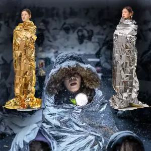 장만A784 비상용 응급담요 금박 은박 양면 특대형 키세스시위대 캠핑 조난 체온보호 비상담요 응급담요