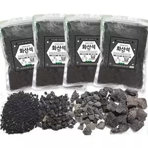 세경팜 화산석 블랙 2L 어항돌 바닥재 식물마감재 인테리어 조경장식