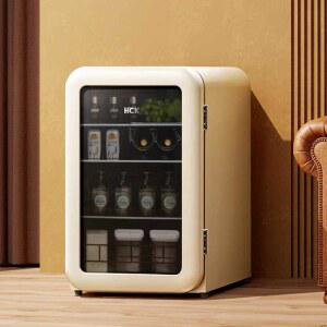 가정용술장고 미니 냉장고 소형 음료수냉장고 오크스 카페 술냉장고 객실 아이보리 자취