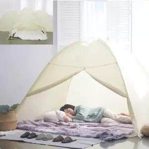 방한텐트 침대용 기숙사용 거실용 어린이 키즈 아동 원터치 난방 텐트 싱글 퀸 라지킹 패밀리