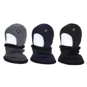 국내 니트비니 넥워머 세트 니트비니+넥워머 여성 남성 겨울모자 바라클라바 항암모자 스키모자 롱비니