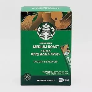 네슬레 STARBUCKS 아메리카노 스틱커피 미디엄로스트 x 1.1g x 100입