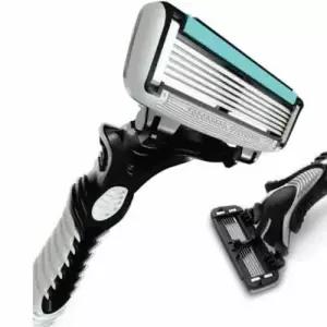 휴대용 면도기 6중날 수염 안전면도기 여행용 WFKQ7GS