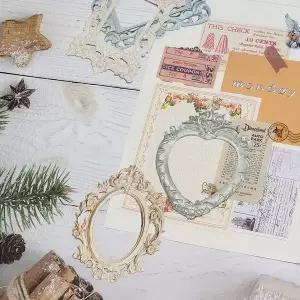 다꾸 VD56HP73 엔틱 미러 프레임 로마의 휴일 다이어리꾸미기