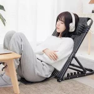 좌식 등받이 의자 편안한 게이밍 바닥형 접이식 좌식 의자 공부