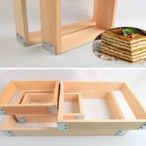 나가사키 카스테라 틀 빵틀 수플레 원목 편백 나무 틀 케이크 사각