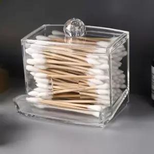 투명 면봉 케이스 면봉통 화장솜 보관함 DD-12623 WE35D2A