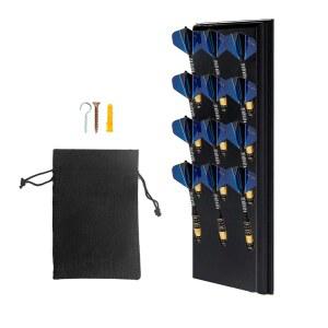 아보어더스 다트 홀더 있는 후크 금속 소프트 가방이 디스플레이 벽걸이 스틸 보관 수트 12개의 다트용