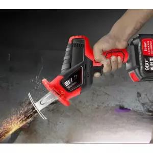 휴대용 전동컷소 전기톱 소형 목재 절단 충전식 1288VF 3580002배터리