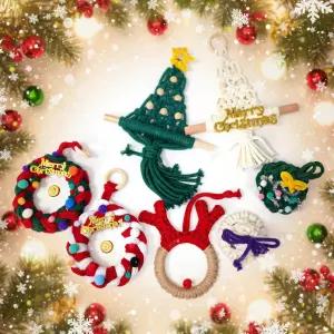 크리스마스 리스 만들기 DIY 키트 세트 양말목 마크라메 트리 루돌프 오너먼트 인테리어 데코 미니트리