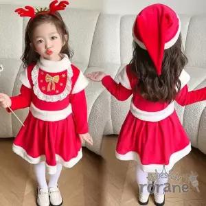 산타 원피스 여아 레드 아동 유아 원피스 여아 초등학교 주니어 산타원피스 레드원피스
