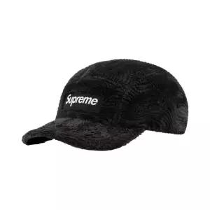 Supreme Swirl Fleece Camp Cap Black 22FW 슈프림 스월 플리스 캠프캡 블랙