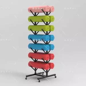 폼롤러거치대 보관함 정리함 스탠드형 요가매트 선반