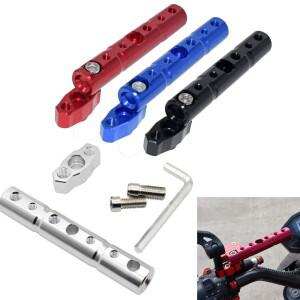 바이크 오토바이 백미러 확장 마운트 브래킷 거치대 회전 스포트라이트 크로스바 부품 1개