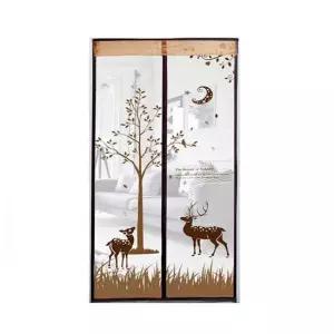 사슴 모기장 100x210cm 브라운 현관 미세망 방문 방충 입구 문틀 출입문 창문 도어