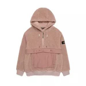 내셔널지오그래픽 N214UHD920 차퍼 우븐 믹스 뽀글이 후드 PINK 109343