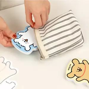 ka 카카오프렌즈 몰티즈 형태 메모지 약 90x92x10mm 80매 일상/공부/업무 활용 스카이블루/리트리버