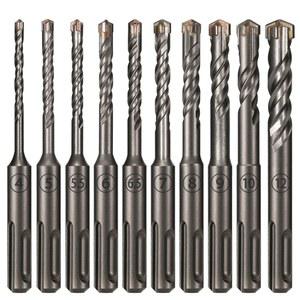 1PC 콘크리트 SDS PLUS 12MM 비트 크로스 커터 더블 오거 해머 110MM 벽돌 블록 전기