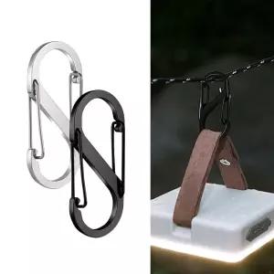 캠핑 카라비너 텐트 타프 고리 S형 LUAZ-RK04 실버 카라비너 등산고리 퀵링크