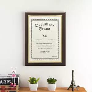 A4액자 사진액자 졸업장 A4 다크브라운 상장액자