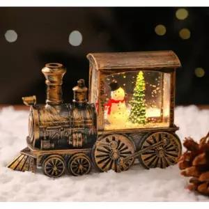 겨울 오르골 크리스마스 트리 스노우볼 감성 스트링라이트 작은 기차 눈사람