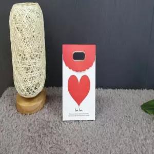 손잡이 종이쇼핑백 레드하트 소 25개 선물포장봉투 답 미니종이쇼핑백 선물용쇼핑백