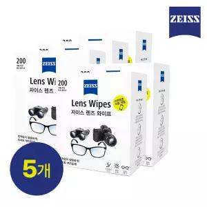 [자이스] 렌즈와이프 일회용 휴대폰클리너  카메라액정클리너 렌즈청소 먼지제거 200매 X 5세트