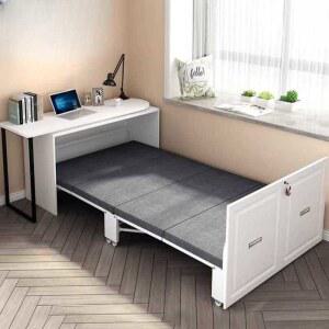 접이식벽침대월베드 책상 수납식 슈퍼싱글 일체형 벽침대 벽장침대 70cm 베드 60 프레임