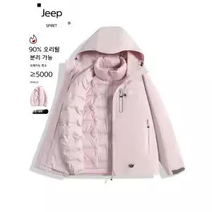 지프 여성 다운 바람막이 3in1 겨울 재킷