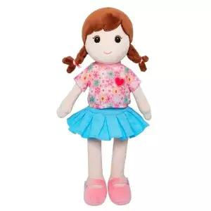 [골드스마일]인형 봉제 드레스 하늘색 헝겊인형 38cm