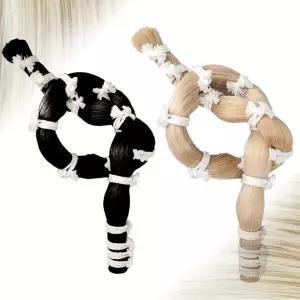 호환 바이올린 활 헤어 피들 비올라 첼로 활 500g 리얼 몽골 말 머리 흰색  검은색 말 꼬리