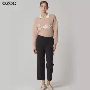 [오조크(OZOC)] 뒷밴딩 약기모 스트레이트핏 슬랙스 (택가격 118000원)