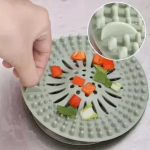 실리콘 배수거름망 욕조 머리카락 거름망 하수구트랩 배수구망 배수구덮개