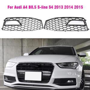 아우디 A4 B8.5 S-Line S4 2013 2015용 스타일 범퍼 안개등 램프 커버 그릴