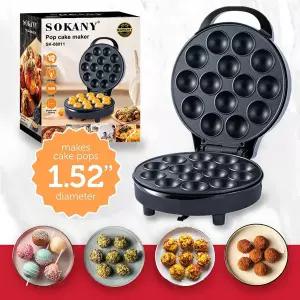 14구 전기 케이크팝 메이커 타코야끼 메이커 팝케이크 와플 논스틱 코팅 계란 케이크 오븐 팬케이크 생일