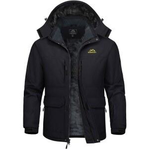 마그콤센 남성 겨울 코트 스키 스노우 방수 재킷 플리스 따뜻한 스노보드 후드 파카 레인코트 9 포켓