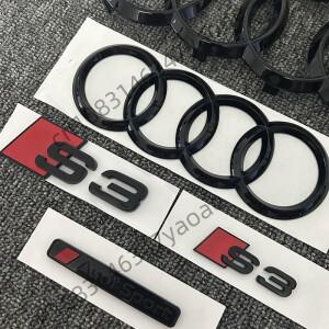 자동차 ABS 배지 레터 3D 스티커 아우디 호환 S3 전후면 사륜 로고 2010-2020 스포츠 캐리어