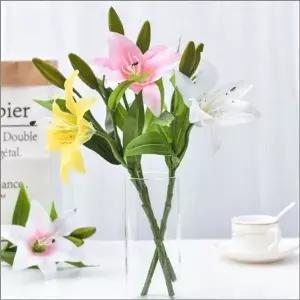 인조꽃 백합조화 사계절 인테리어 장식용 소품