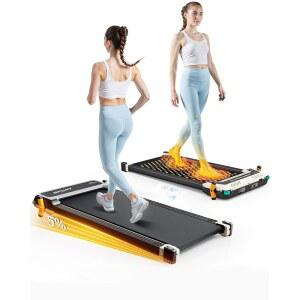 경사가 있는 AKLUER 워킹 패드 - 샤츠 풋 마사지기가 듀얼 사이드 2-in 1 언더 데스크 러닝머신, 가정 및 사무실용 330LB LED 디스플레이 리모컨