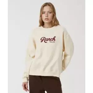 후아유 WHO.AU 기모 랜치 로고 스웨트셔츠 WHMWF4T21F 375953