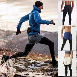 마라톤 헬스 겨울 러닝 바지 트레일 남여공용 롱팬츠 선수용 스포츠용긴 2in1