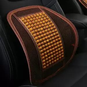 등받이의자매트 원스 원목 자동차등받이(오렌지) 카시트 등받이의자쿠션